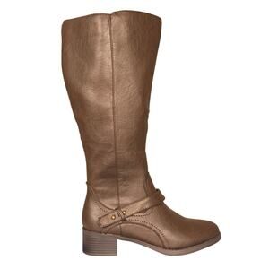 Women's Easy Street Jewel Plus Boots Brown W7 Wide Calf